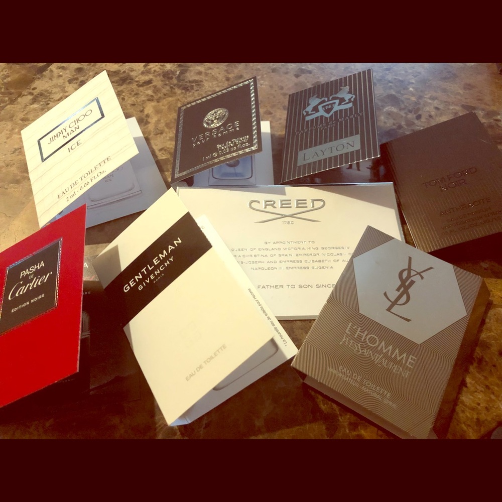 Lot of 8 men’s cologne vials